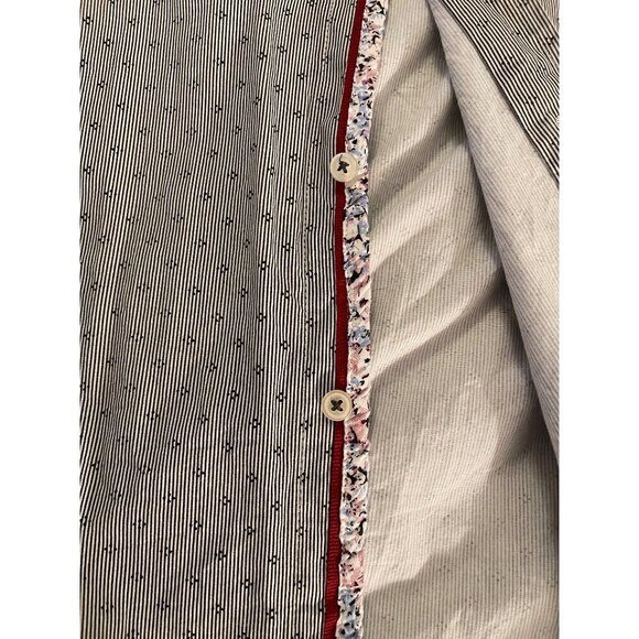 Level Ten Mens Modern XL Long Sleeve Button-Up Shirt With Floral Trim & Contrast - Picture 2 of 16